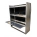 Aluminum Van Shelving Storage with Door - 45"L x 44"H x 13"D