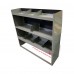 Van Shelving with 4" Deep Bottom Tray 45"L X 44"H X 13"D