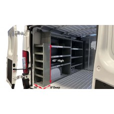 Storage End Shelf Tower to fit Mercedes Sprinter 45"H x 16"L x 9"D
