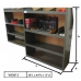 Steel Shelving Unit 38"Lx44"Hx13"D