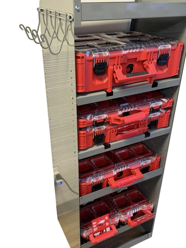 Milwaukee PACKOUT Steel Shelving Tower with Top Utility Tray