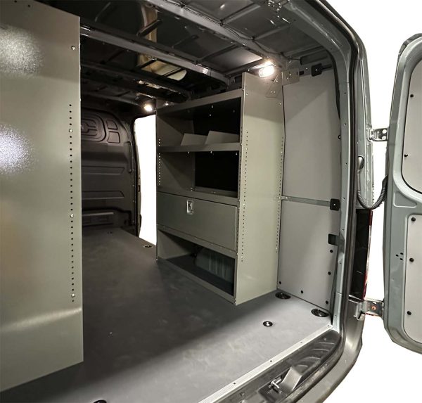 Ford Transit Steel Shelving with Door – Medium & High Roof