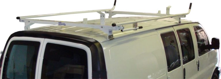 Aluminum Ladder Rack - Full Size Ford Econoline 1994 - 2014 - Single Lock Down