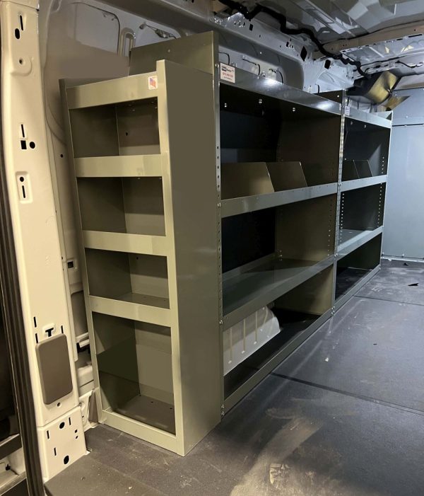 Full Size Van Storage Shelf Tower – Standard Roof
